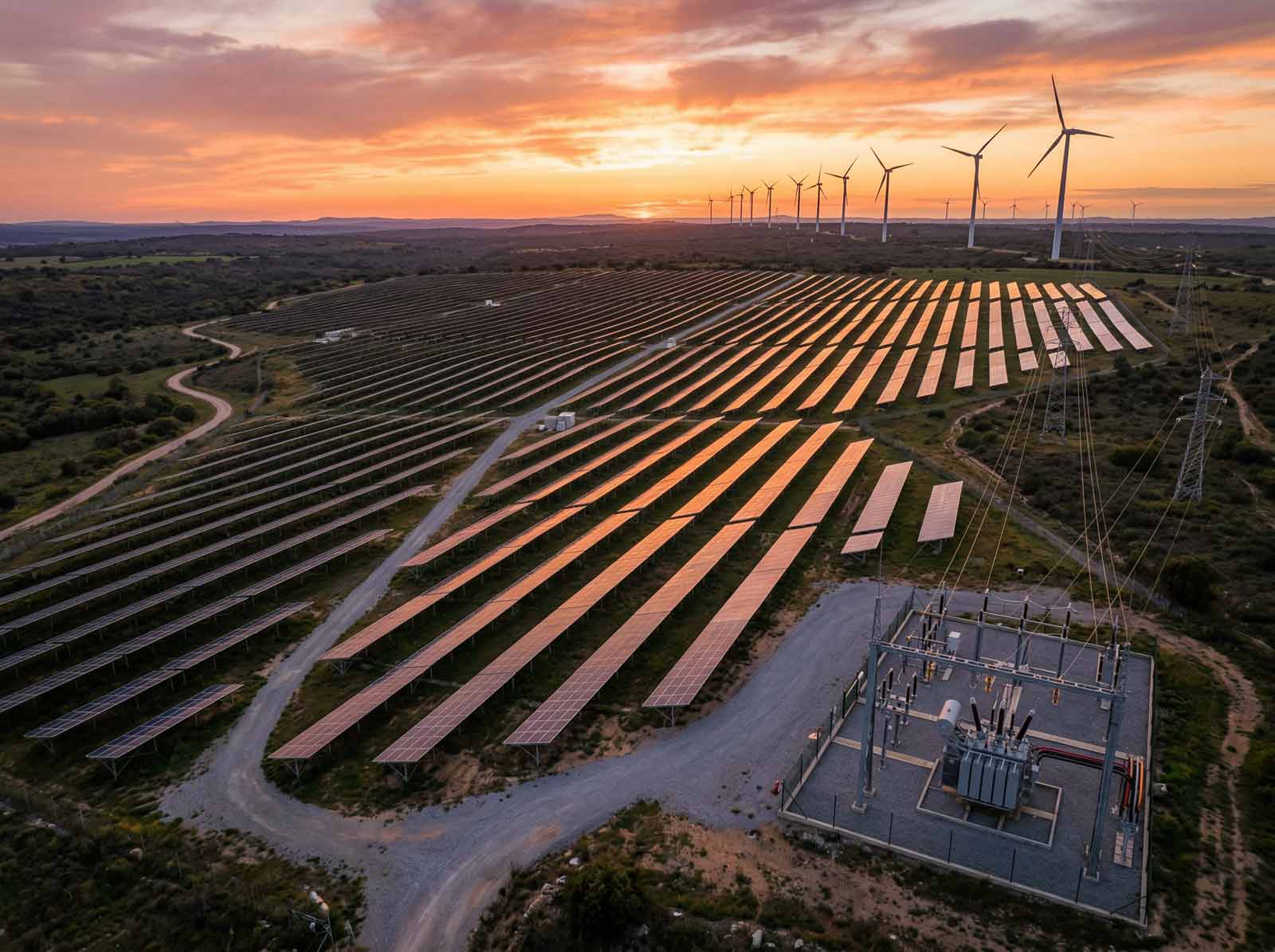 Transformadores para energia solar e eólica: papel essencial nas energias renováveis